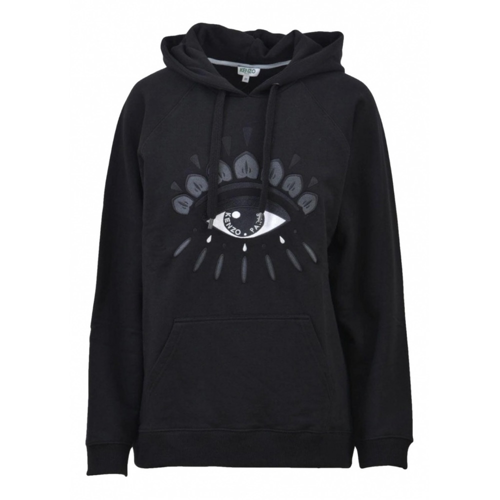 Kenzo Black Eye Motif Hooded Sweatshirt - S